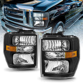 VehicleAid Headlights For 2008-2014 Ford E150 E250